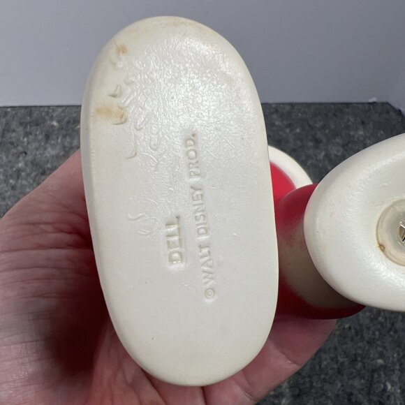 Vtg DELL WALT DISNEY HITCHHIKING HOBO MICKEY MOUSE SQUEAKY TOY - Picture 9 of 15